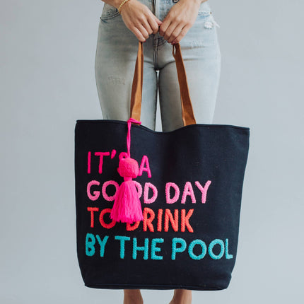 Navy Poolside Bliss Tote