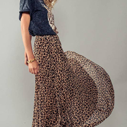 Fierce Flow Leopard Skirt