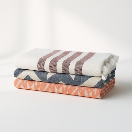 100% Cotton | Super-Soft Turkish Bath and Beach Towel
