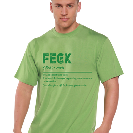 Feck Irish St Patricks Day Unisex Bamboo/Cotton Graphic T-Shirt