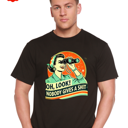 Funny Retro Woman Unisex Bamboo/Cotton Graphic T-Shirt