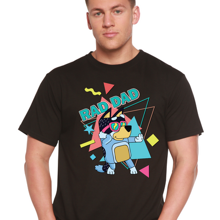 Rad Dad Bluey Men's Bamboo Short Sleeve Graphic T-Shirt