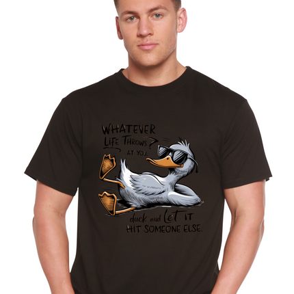 Whatever Life Throws at You Funny Unisex Bamboo/Cotton Graphic T-Shirt
