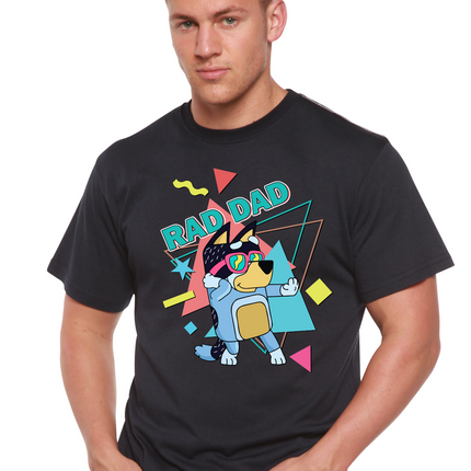 Rad Dad Bluey Men's Bamboo Short Sleeve Graphic T-Shirt