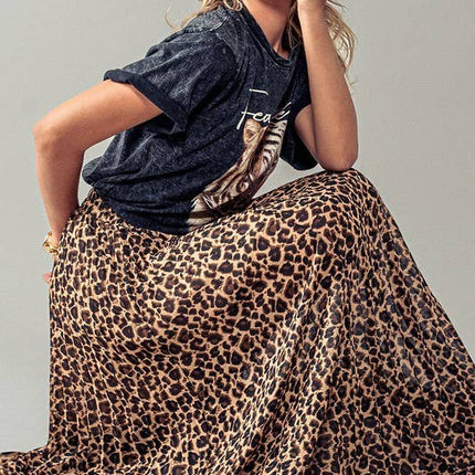 Fierce Flow Leopard Skirt