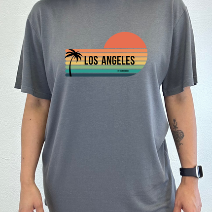 Los Angeles Spun Bamboo Unisex Bamboo Viscose/Organic Cotton Short Sleeve Graphic T-Shirt