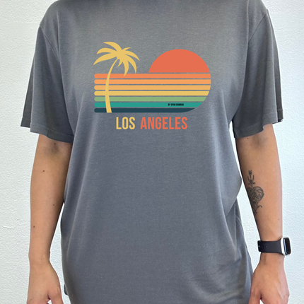 Los Angeles Unisex Bamboo Viscose/Organic Cotton Short Sleeve Graphic T-Shirt