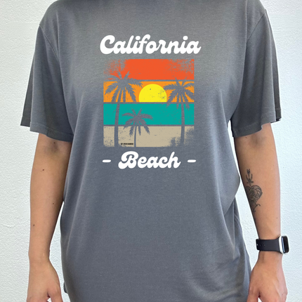 California Beach Unisex Bamboo Viscose/Organic Cotton Short Sleeve Graphic T-Shirt