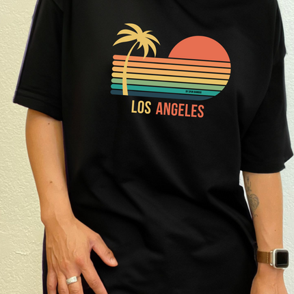 Los Angeles Unisex Bamboo Viscose/Organic Cotton Short Sleeve Graphic T-Shirt