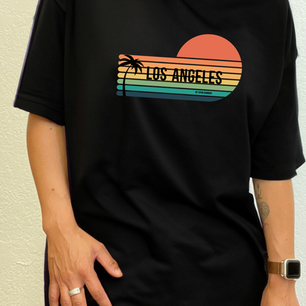 Los Angeles Spun Bamboo Unisex Bamboo Viscose/Organic Cotton Short Sleeve Graphic T-Shirt