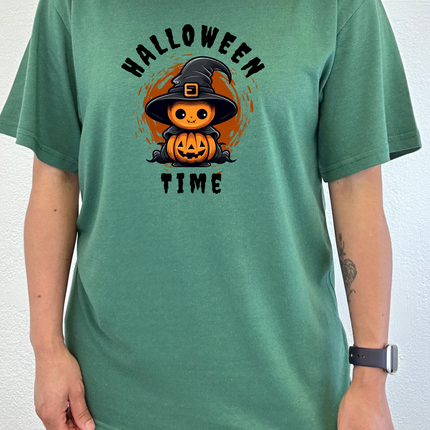 Halloween Time Unisex Bamboo Viscose/Organic Cotton Short Sleeve Graphic T-Shirt