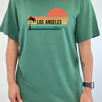 Los Angeles Spun Bamboo Unisex Bamboo Viscose/Organic Cotton Short Sleeve Graphic T-Shirt