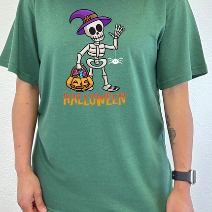 Happy Halloween Unisex Bamboo Viscose/Organic Cotton Short Sleeve Graphic T-Shirt