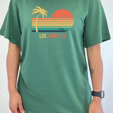 Los Angeles Unisex Bamboo Viscose/Organic Cotton Short Sleeve Graphic T-Shirt