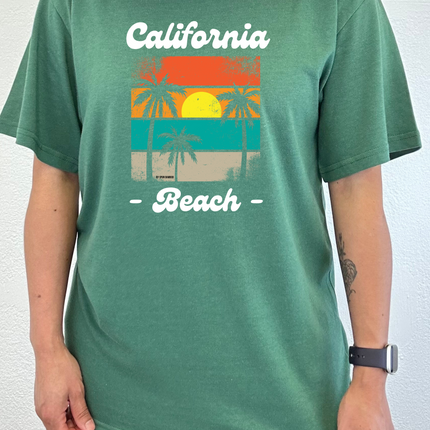 California Beach Unisex Bamboo Viscose/Organic Cotton Short Sleeve Graphic T-Shirt