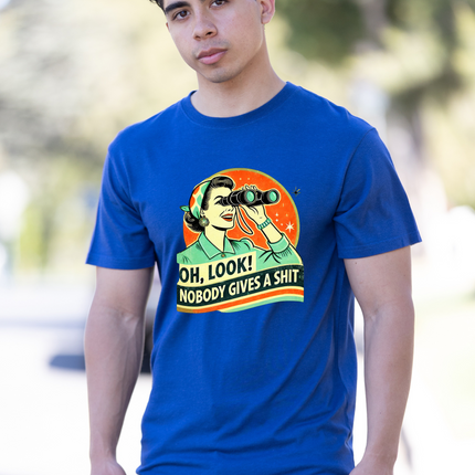 Funny Retro Woman Unisex Bamboo/Cotton Graphic T-Shirt