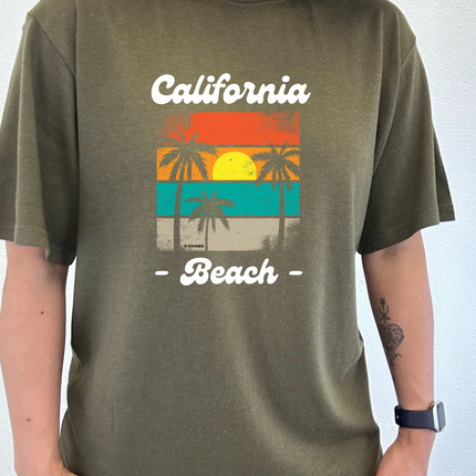 California Beach Unisex Bamboo Viscose/Organic Cotton Short Sleeve Graphic T-Shirt