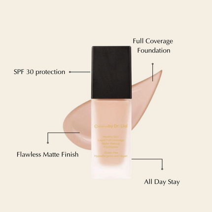 Full-Coverage Matte Foundation, 16 Shades