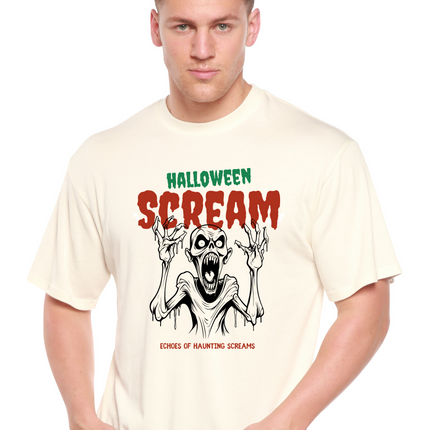 Halloween Scream Men's Bamboo Viscose/Organic Cotton Short Sleeve Graphic T-Shirt