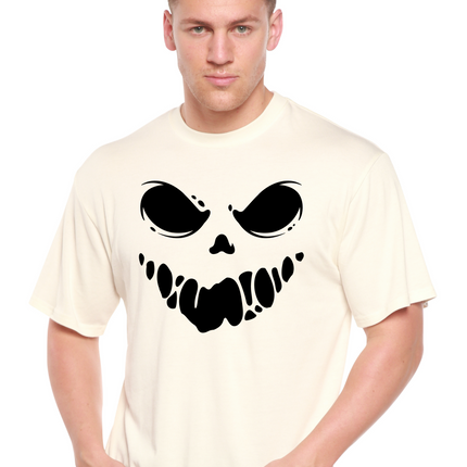 Halloween Boo Men's Bamboo Viscose/Organic Cotton Short Sleeve Graphic T-Shirt