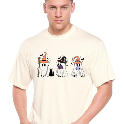 Halloween Boo Men's Bamboo Viscose/Organic Cotton Short Sleeve Graphic T-Shirt