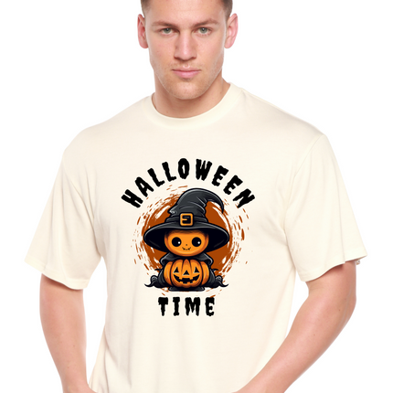 Halloween Time Unisex Bamboo Viscose/Organic Cotton Short Sleeve Graphic T-Shirt