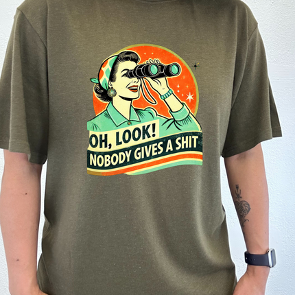 Funny Retro Woman Unisex Bamboo/Cotton Graphic T-Shirt