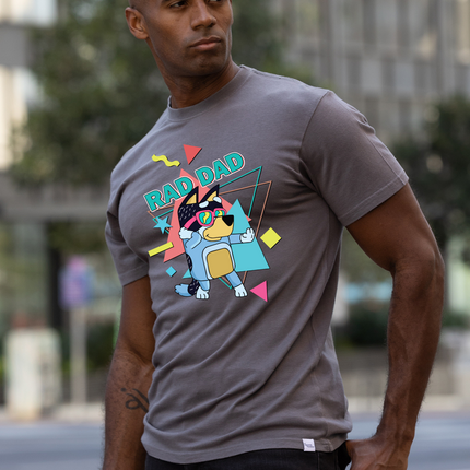 Rad Dad Bluey Men's Bamboo Short Sleeve Graphic T-Shirt