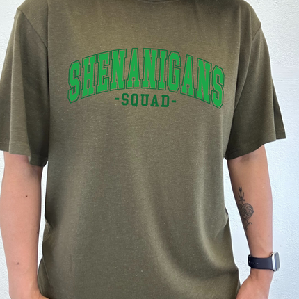 Shenanigans Squad Unisex Bamboo/Cotton Graphic T-Shirt