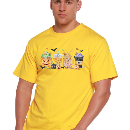 Happy Halloween Men's Bamboo Viscose/Organic Cotton Short Sleeve Graphic T-Shirt