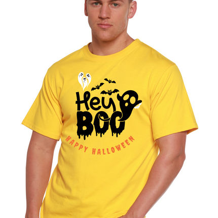 Hey Boo Men's Bamboo Viscose/Organic Cotton Short Sleeve Graphic T-Shirt