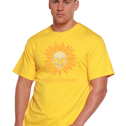Happy Halloween Day Men's Bamboo Viscose/Organic Cotton Short Sleeve Graphic T-Shirt