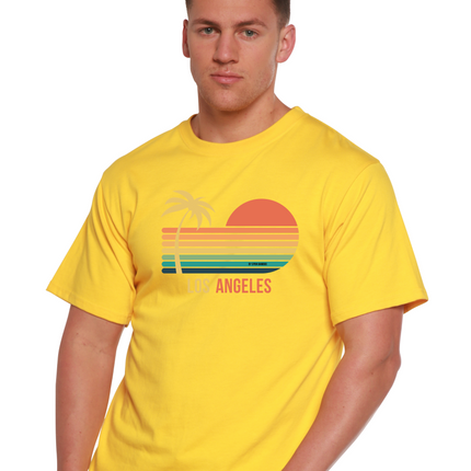 Los Angeles Unisex Bamboo Viscose/Organic Cotton Short Sleeve Graphic T-Shirt