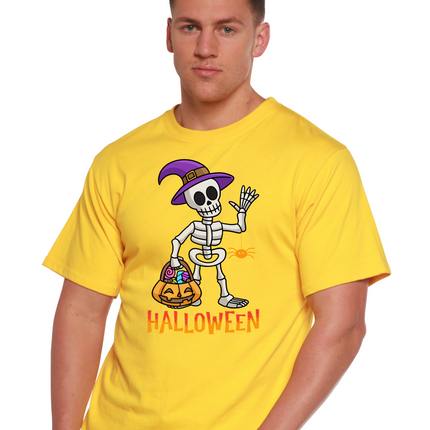 Happy Halloween Unisex Bamboo Viscose/Organic Cotton Short Sleeve Graphic T-Shirt