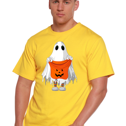 Boo Halloween Men's Bamboo Viscose/Organic Cotton Short Sleeve Graphic T-Shirt