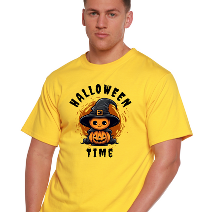 Halloween Time Unisex Bamboo Viscose/Organic Cotton Short Sleeve Graphic T-Shirt
