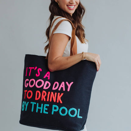 Navy Poolside Bliss Tote