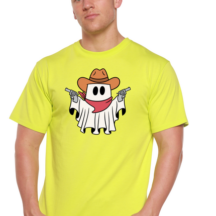 Cowboy Ghost Unisex Bamboo Viscose/Organic Cotton Short Sleeve Graphic T-Shirt