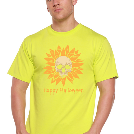 Happy Halloween Day Men's Bamboo Viscose/Organic Cotton Short Sleeve Graphic T-Shirt