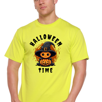 Halloween Time Unisex Bamboo Viscose/Organic Cotton Short Sleeve Graphic T-Shirt