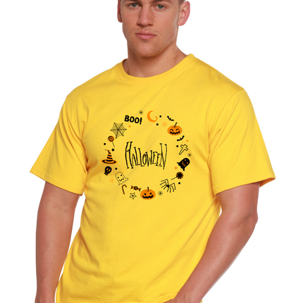 Bool Halloween Men's Bamboo Viscose/Organic Cotton Short Sleeve Graphic T-Shirt