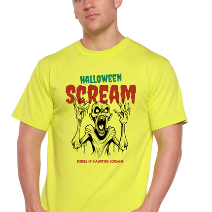 Halloween Scream Men's Bamboo Viscose/Organic Cotton Short Sleeve Graphic T-Shirt