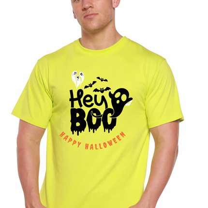 Hey Boo Men's Bamboo Viscose/Organic Cotton Short Sleeve Graphic T-Shirt