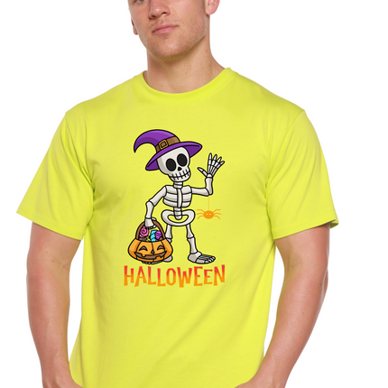 Happy Halloween Unisex Bamboo Viscose/Organic Cotton Short Sleeve Graphic T-Shirt
