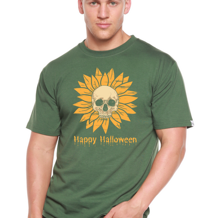 Happy Halloween Day Men's Bamboo Viscose/Organic Cotton Short Sleeve Graphic T-Shirt