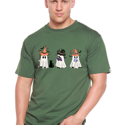 Halloween Boo Men's Bamboo Viscose/Organic Cotton Short Sleeve Graphic T-Shirt