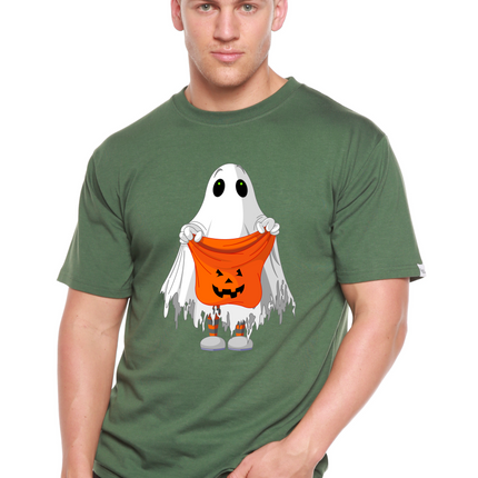 Boo Halloween Men's Bamboo Viscose/Organic Cotton Short Sleeve Graphic T-Shirt