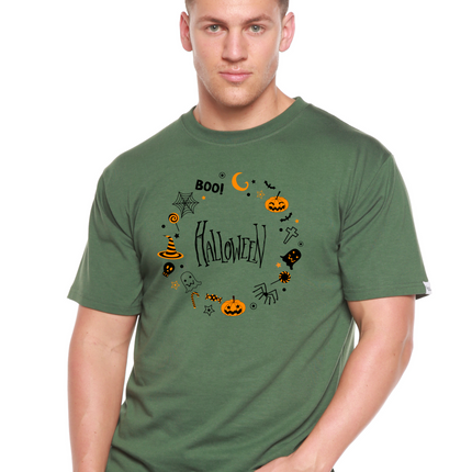 Bool Halloween Men's Bamboo Viscose/Organic Cotton Short Sleeve Graphic T-Shirt