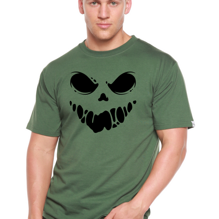 Halloween Boo Men's Bamboo Viscose/Organic Cotton Short Sleeve Graphic T-Shirt