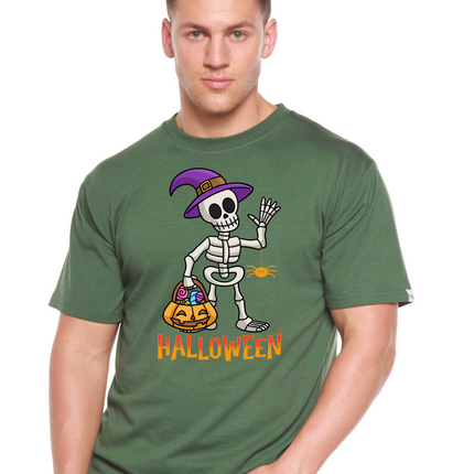 Happy Halloween Unisex Bamboo Viscose/Organic Cotton Short Sleeve Graphic T-Shirt